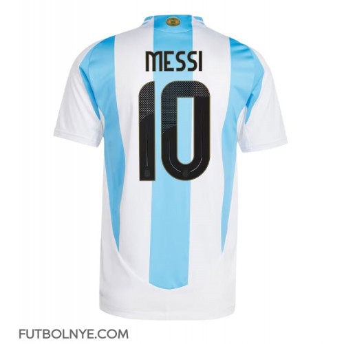 Camiseta Argentina Lionel Messi #10 Primera Equipación Copa America 2024 manga corta